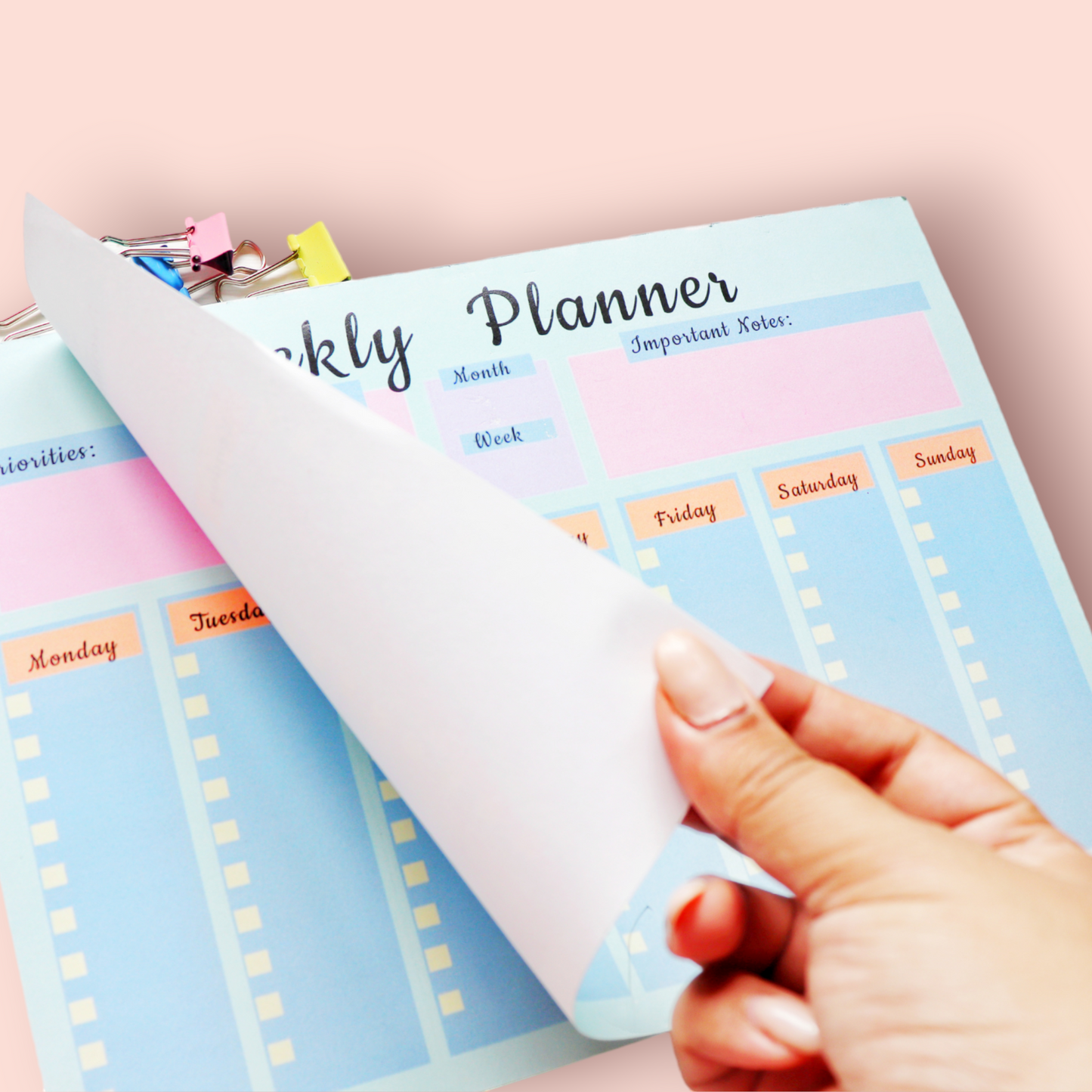 WEEKLY PLANNER PAD