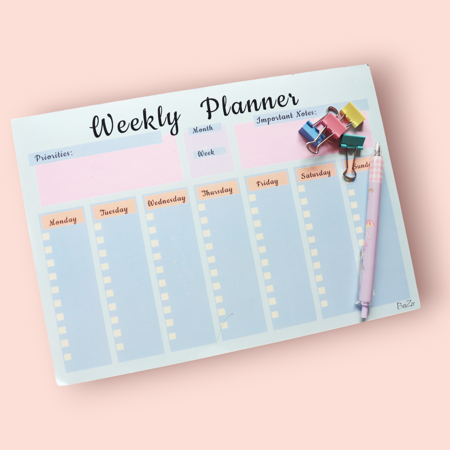 WEEKLY PLANNER PAD