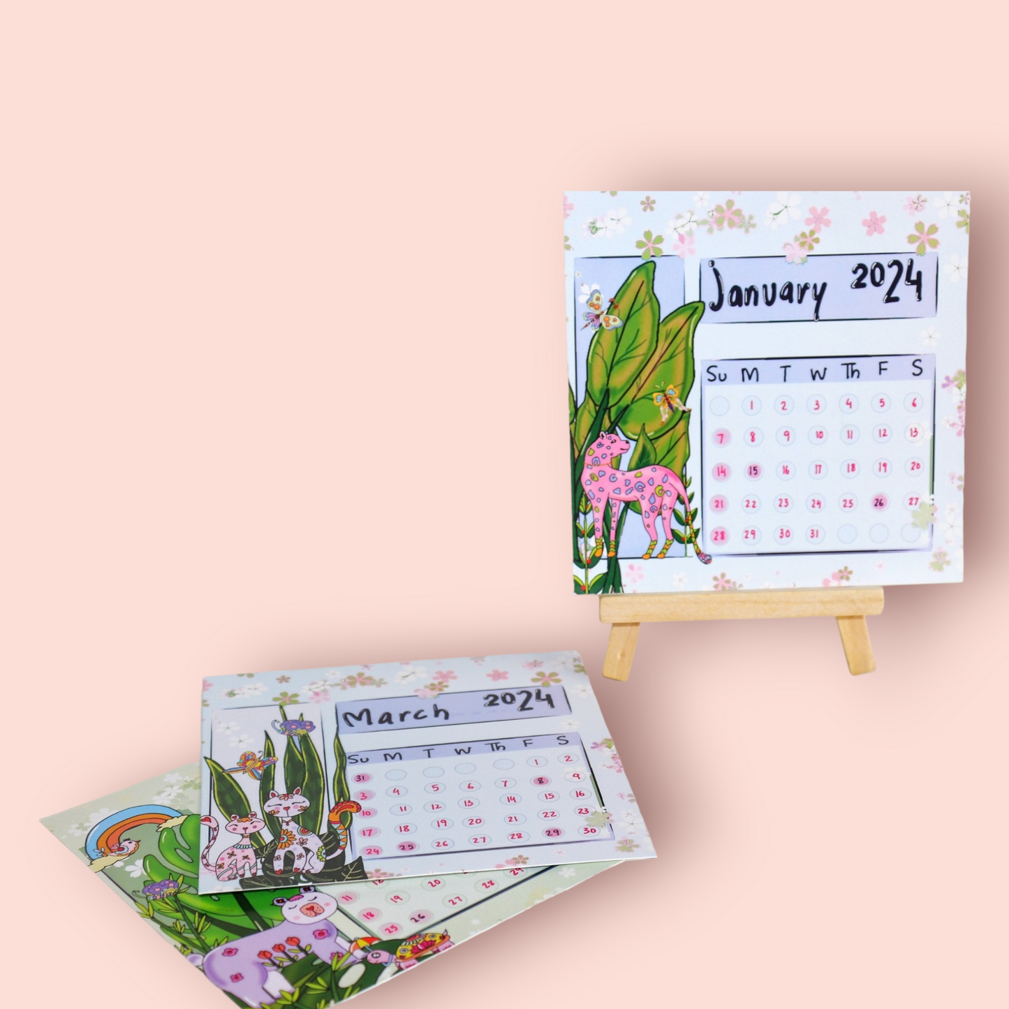 WHIMSICAL DESK CALENDAR 2024