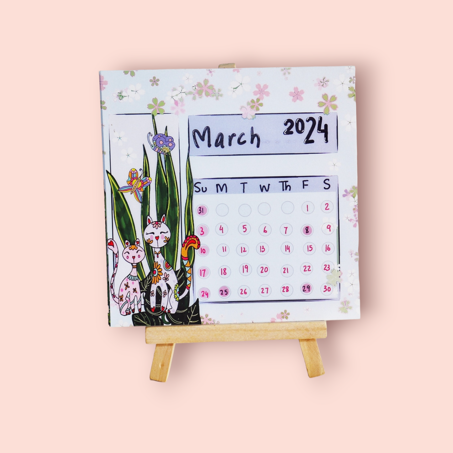 WHIMSICAL DESK CALENDAR 2024