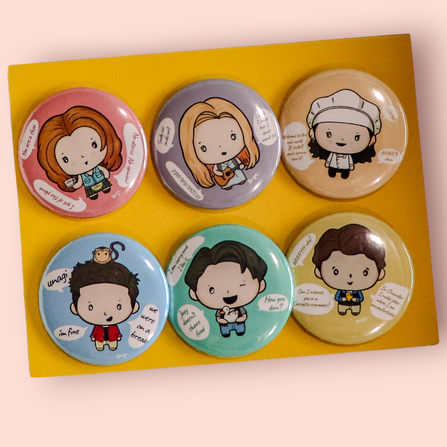 FRIENDS BADGES SET