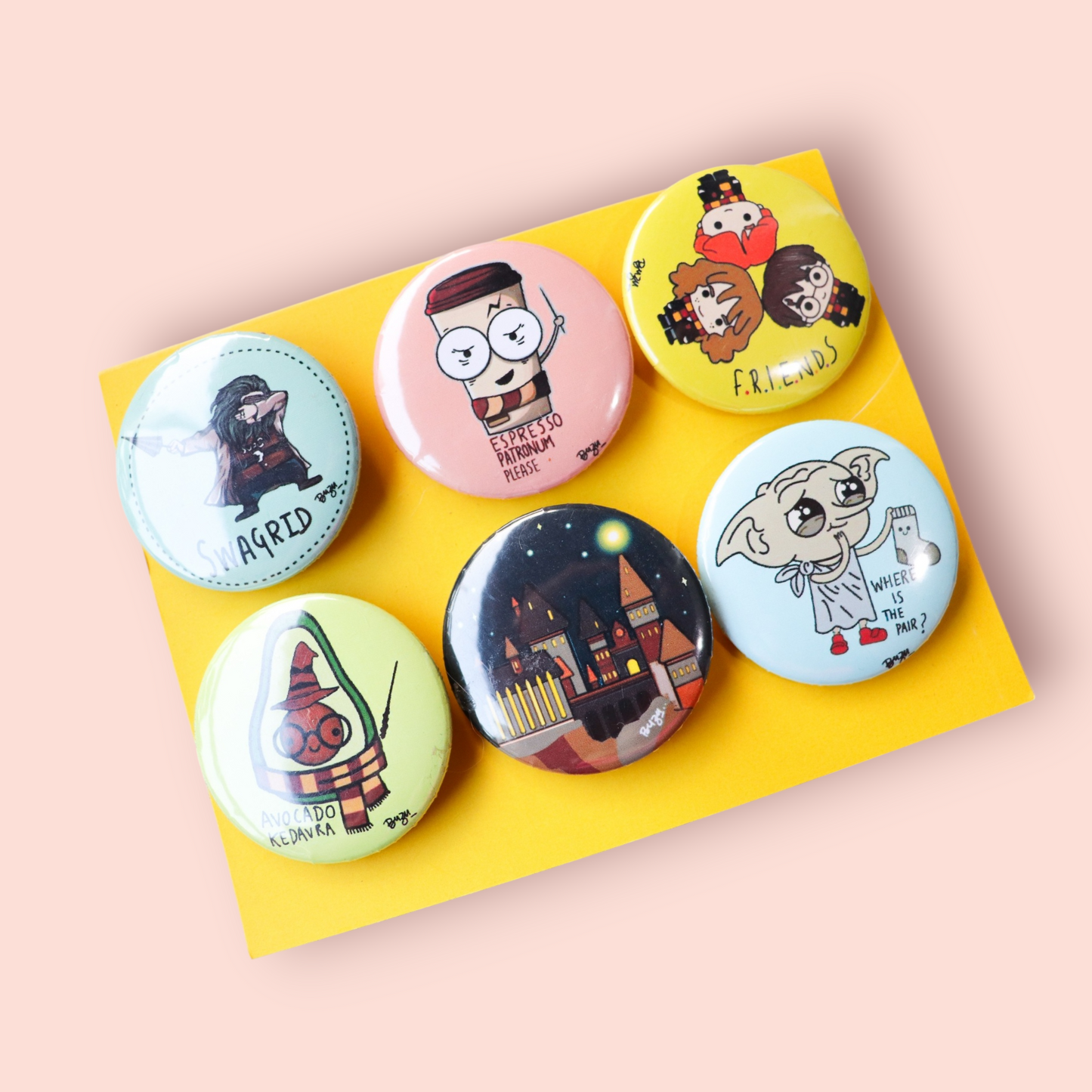 Potter Badges set