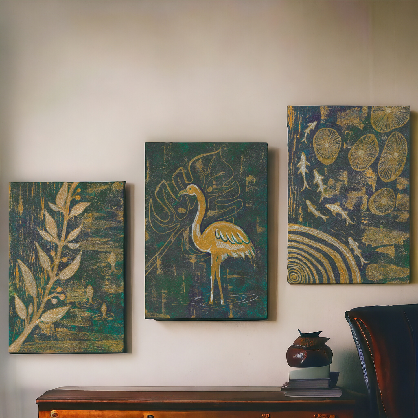 WALL ART- GOLDEN POND